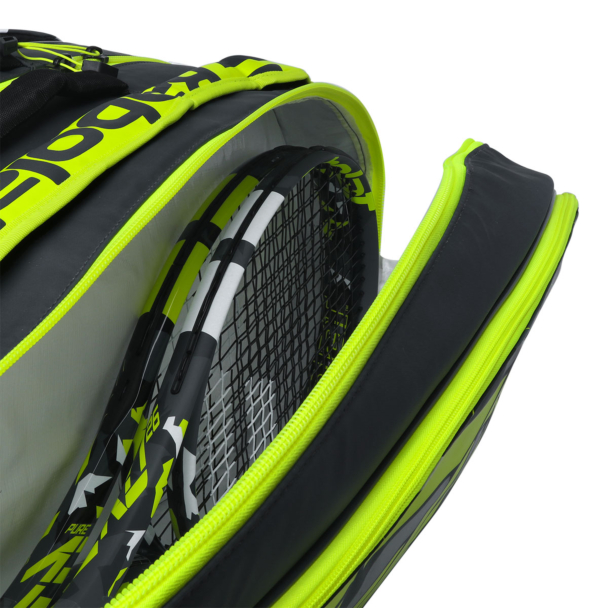 Raqueteira Babolat Pure Aero X12 Preto e Amarelo