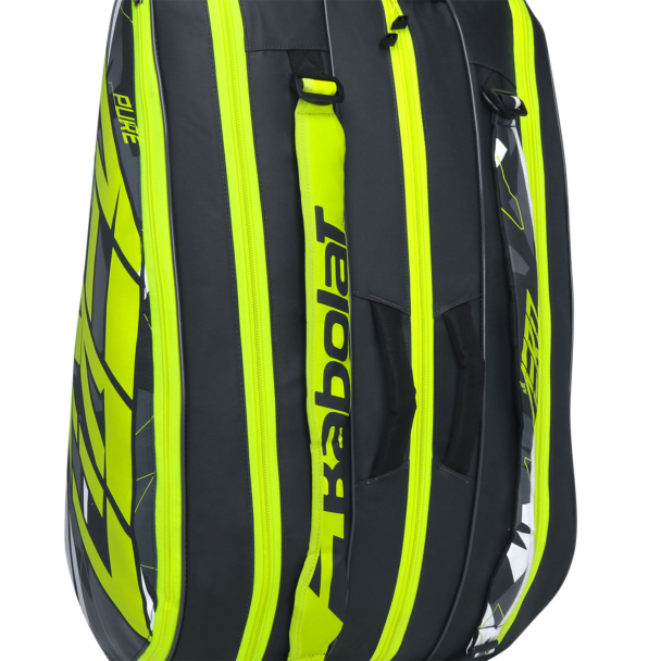 Raqueteira Babolat Pure Aero X12 Preto e Amarelo