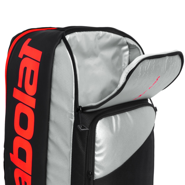 Mochila Babolat Pure Strike Cinza Laranja e Preto