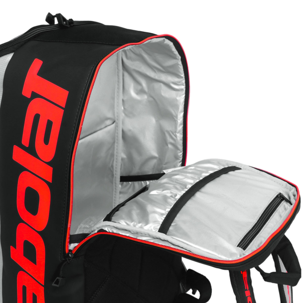 Mochila Babolat Pure Strike Cinza Laranja e Preto