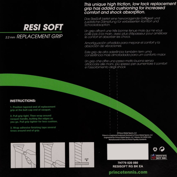 Cushion Grip Prince Resi Soft Preto