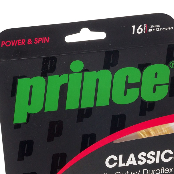 Corda Prince Synthetic Gut Duraflex 16L 1.30mm Ouro - Set Individual