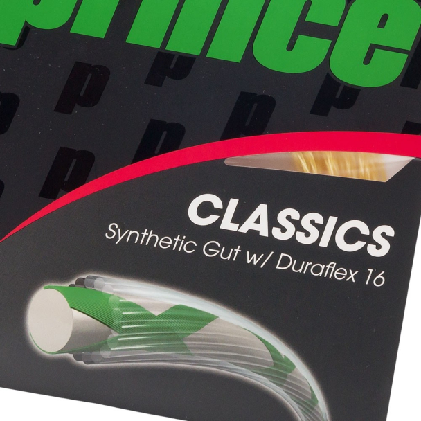 Corda Prince Synthetic Gut Duraflex 16L 1.30mm Ouro - Set Individual