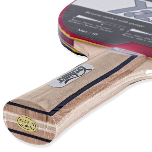 Raquete de Tênis de Mesa Yashima 1 Estrela 82012 Borracha Lisa Esponja