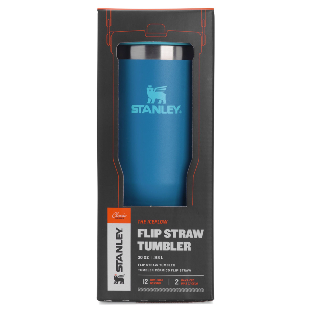 Garrafa Stanley Tumbler Térmico Flip Straw 887ml Azure