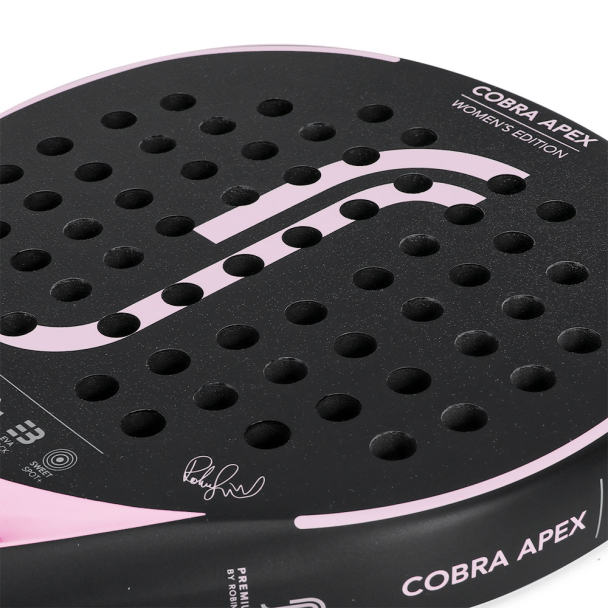 Raquete de Padel Robin Soderling Cobra Apex Women's Edition Preta e Rosa