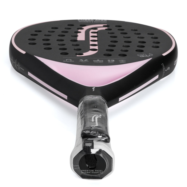 Raquete de Padel Robin Soderling Cobra Apex Women's Edition Preta e Rosa
