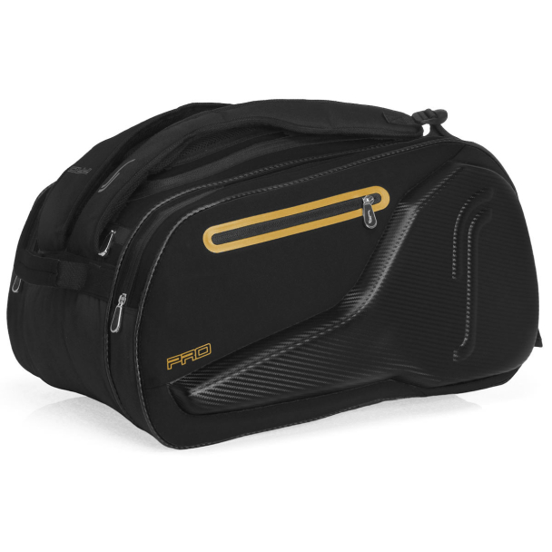 Raqueteira RS Padel e Beach Pro Bag Preta e Dourada
