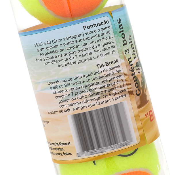 Bola de Beach Tennis Spin - Pack com 06 Tubos