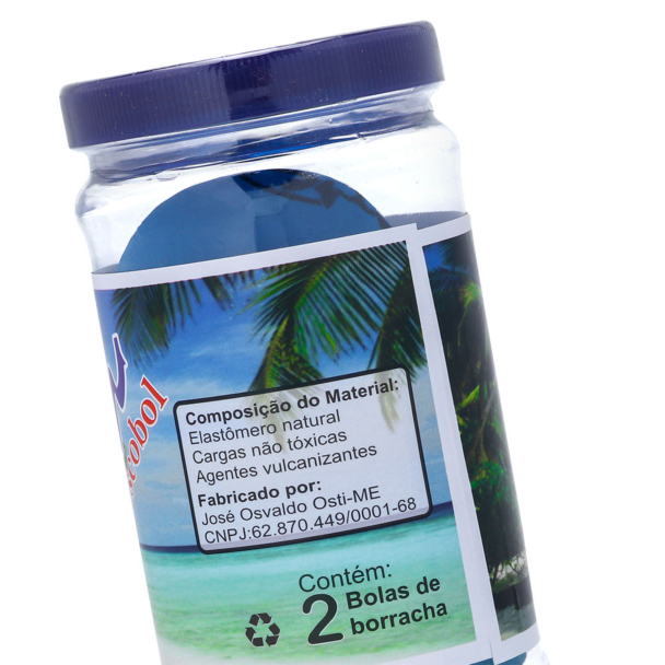 Bola de Frescobol Spin Profissional Tubo com 02 Unidades Azul