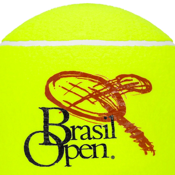 Bola de Tênis Gigante Pró Spin Brasil Open Amarela - Para autógrafo