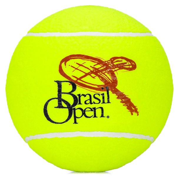 Bola de Tênis Gigante Pró Spin Brasil Open Amarela - Para autógrafo