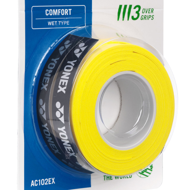 Overgrip Yonex Super Grap Amarelo com 3 Unidades - PróSpin.com.br