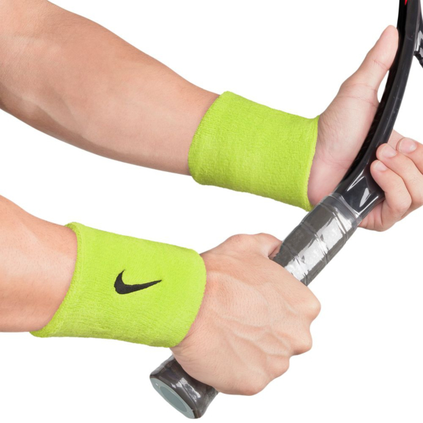 Munhequeira Nike Longa Swoosh Verde com 02 Unidades