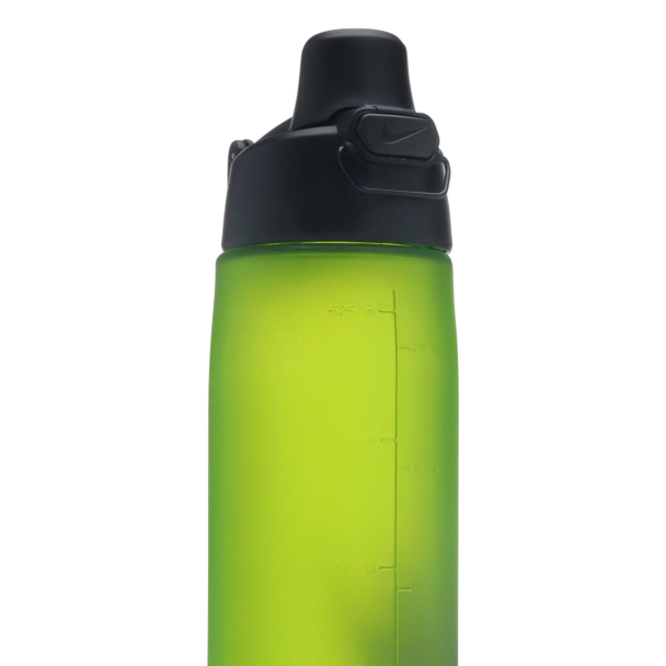Garrafa Nike Core Hydro Flow Futura 709ml Verde e Preta