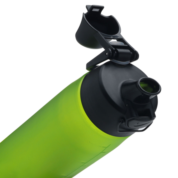 Garrafa Nike Core Hydro Flow Futura 709ml Verde e Preta