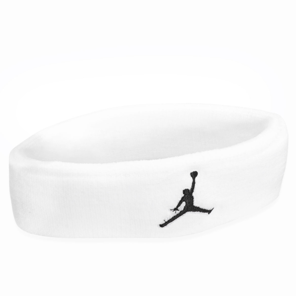 Testeira Nike Headband Jordan Branca e Preta
