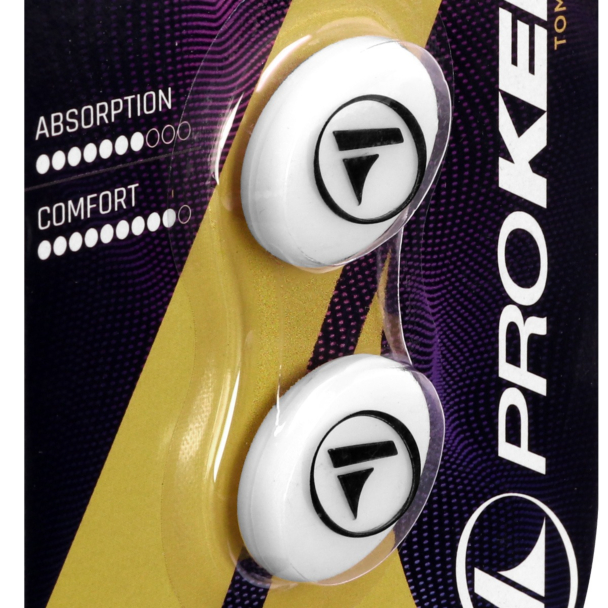 Antivibrador Prokennex Vibra Stop Branco e Preto - 2 Unidades