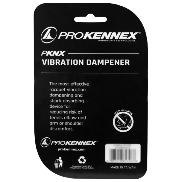Antivibrador Prokennex Vibra Stop Branco e Preto - 2 Unidades