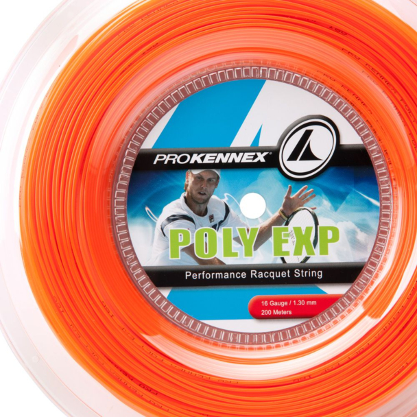 Corda Prokennex Poly Exp 16L 1.30mm Laranja Rolo com 200 metros