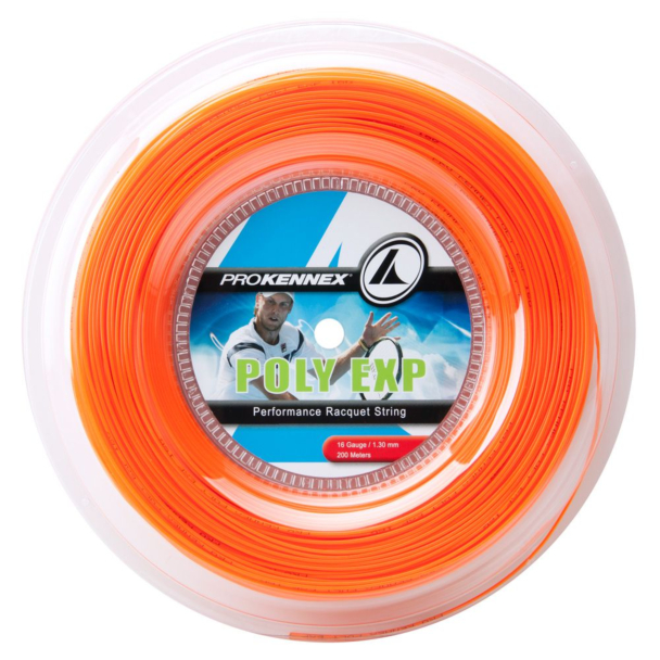 Corda Prokennex Poly Exp 16L 1.30mm Laranja Rolo com 200 metros
