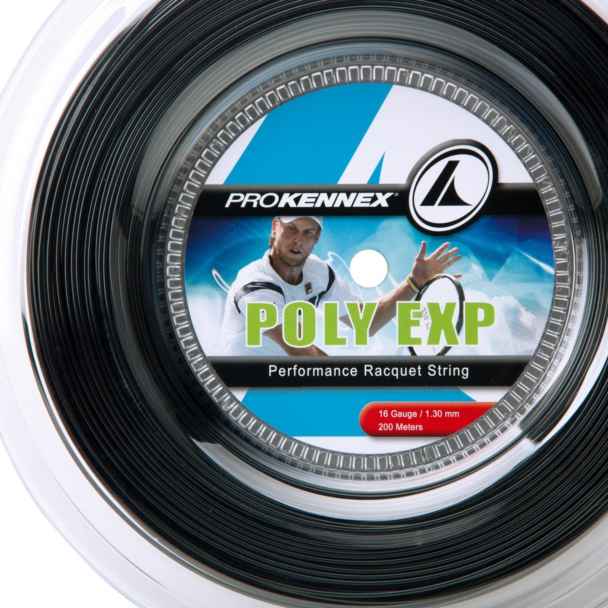Corda Prokennex Poly Exp 16L 1.30mm Preta Rolo com 200 metros