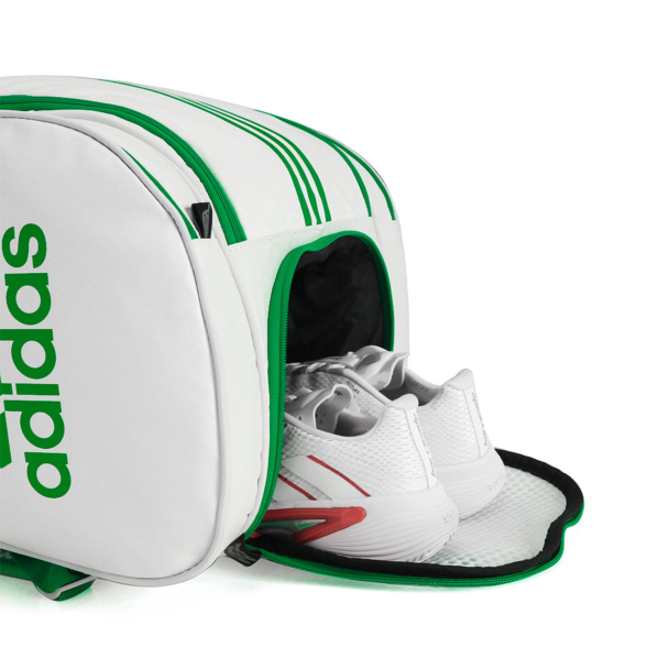 Raqueteira Adidas Multigame Para Padel e Beach Branca e Verde