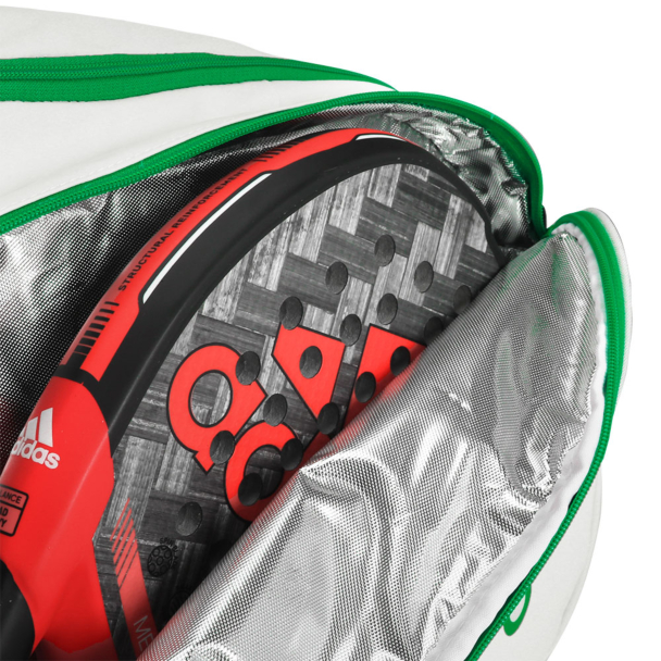 Raqueteira Adidas Multigame Para Padel e Beach Branca e Verde