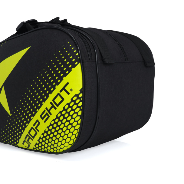 Raqueteira Drop Shot Essential 2.3 Beach e Padel Preta e Amarela