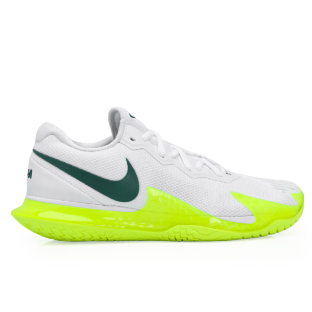 Tênis Nike Zoom Vapor Cage 4 Rafa - Quadra Rápida - Branca e Verde