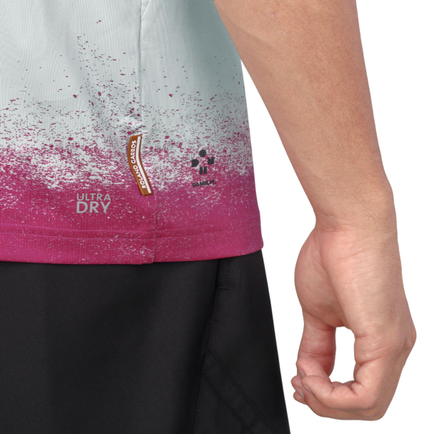 Camisa Polo Lacoste Performance Medvedev Roland Garros Cinza e