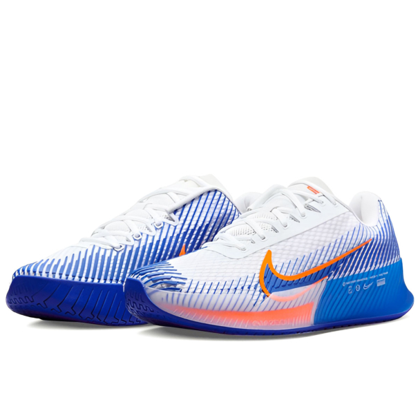 Tênis Nike Air Zoom Vapor 11 - Quadra Rápida - Branco Azul e
