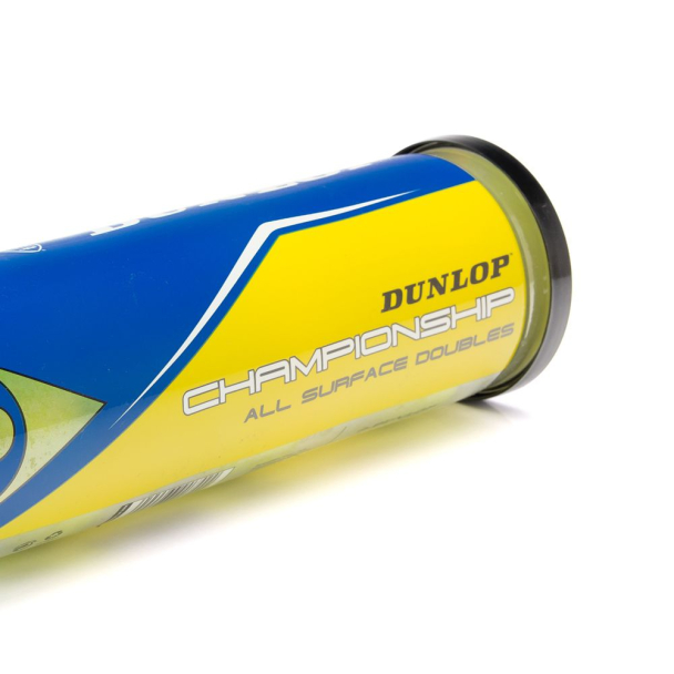 Bola de Tênis Dunlop Championship All Surface Pack com 4 Tubos - Tubo com 4 Bolas