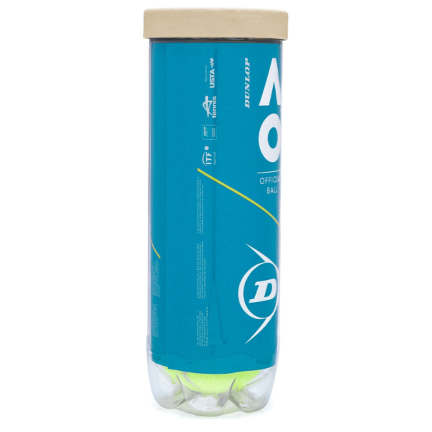 Bola de Tênis Dunlop Australian Open - Tubo com 3 unidades