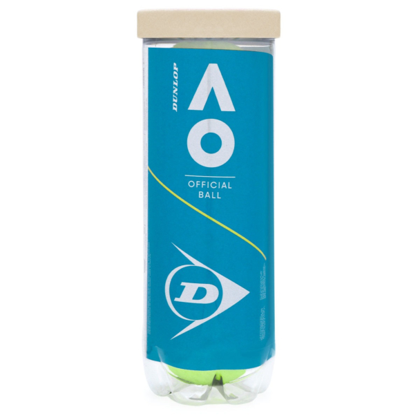 Bola de Tênis Dunlop Australian Open - Tubo com 3 unidades