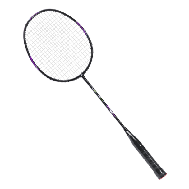 Raquete de Badminton DHS Nex CQ01BA Super Light Carbon Series Preta e Roxo