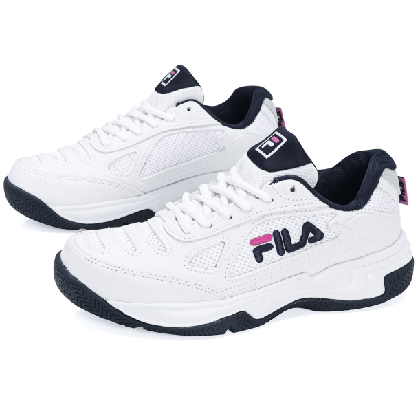 Tênis Fila Lugano 7.0 - All Court - Branco Marinho e Vermelho