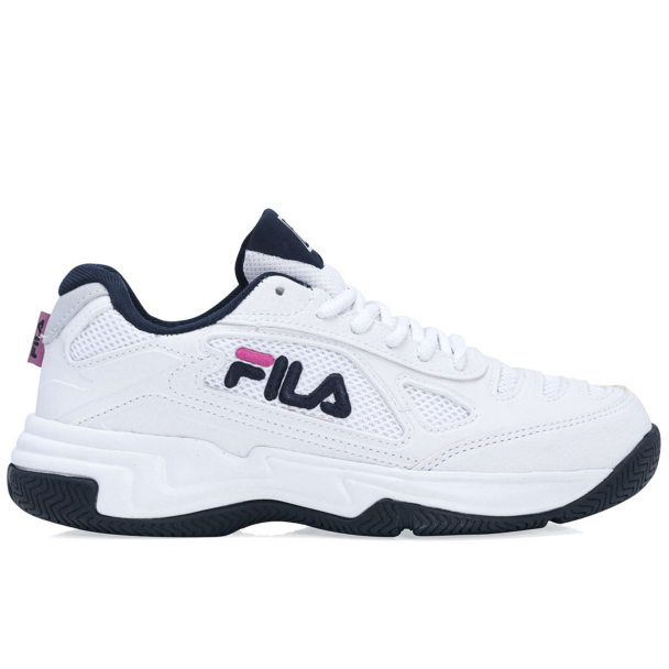 Tênis Fila Lugano 7.0 - All Court - Branco Marinho e Vermelho