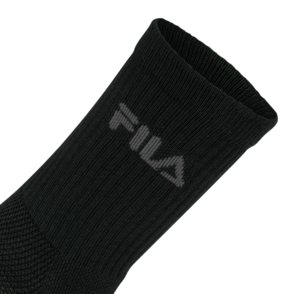Meia Fila Team Letter 39 ao 43 Preta