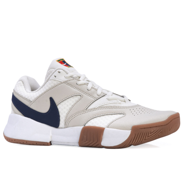 Tênis Nike Court Lite 4 - Quadra Rápida - Branco e Marinho