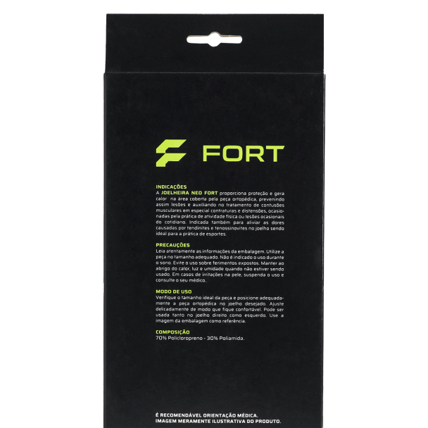 Joelheira Fort Neoprene Preta