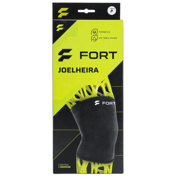 Joelheira Fort Neoprene Preta