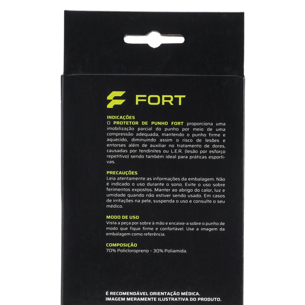 Protetor de Punho Fort Neoprene Preto
