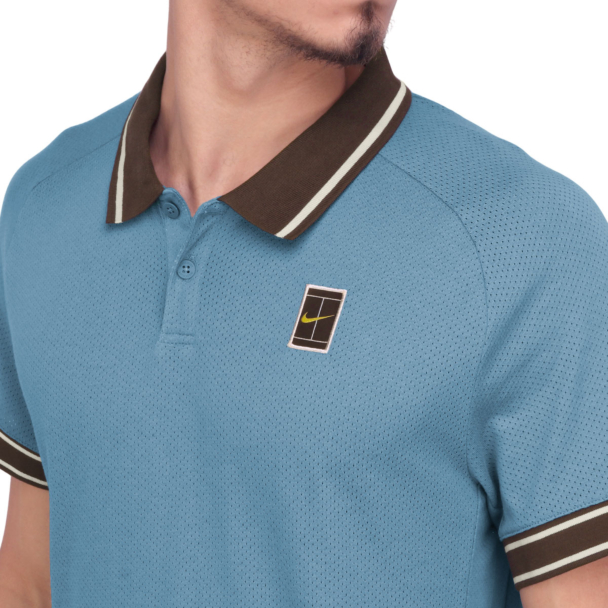 Camisa Polo Nike Court Heritage Pro Azul