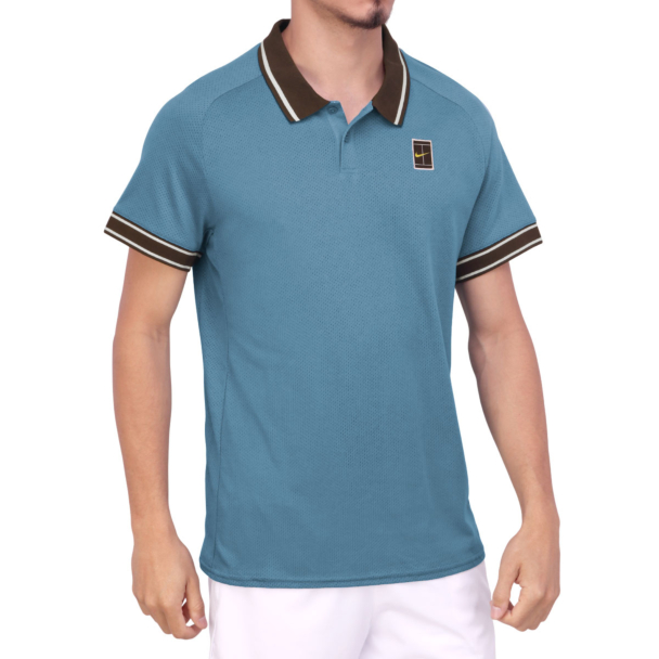 Camisa Polo Nike Court Heritage Pro Azul