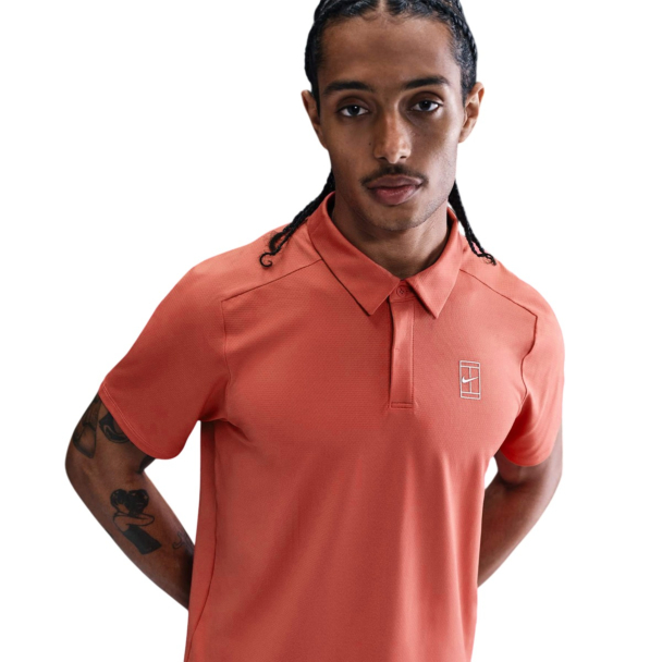 Camisa Polo Nike Court ADV Dri-Fit Coral - ProSpin.com.br