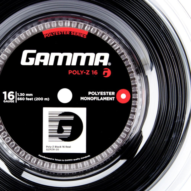 Corda Gamma Poly Z 16L 1.30mm Preta Rolo com 200 metros
