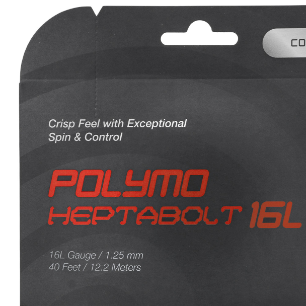 Corda Zons Heptabolt 16L 1.25mm Preta - Set Individual - ProSpin