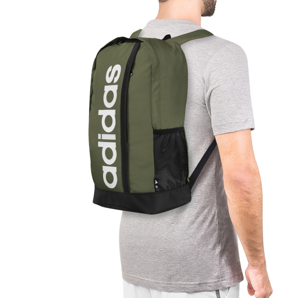 Mochila Adidas Linear BP Verde e Preto