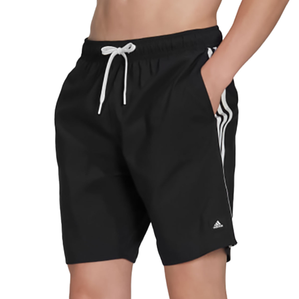 Shorts Adidas Aquático 3S CLX Preto e Branco
